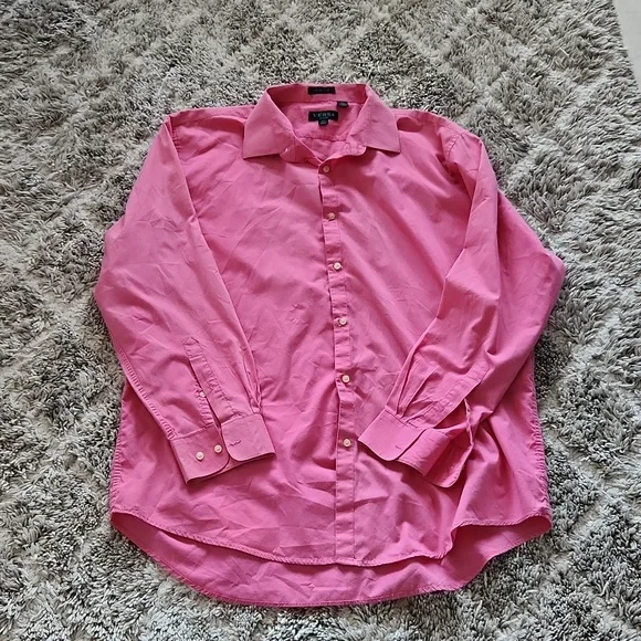 17 1 2 dress shirt size Eagle Stretch Neck Pinpoint Oxford Shirt